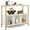 Gold/White, variant on Costway Buffet Sideboard Kitchen Storage Cabinet Open Shelf w/ 3 Compartments Rustic
