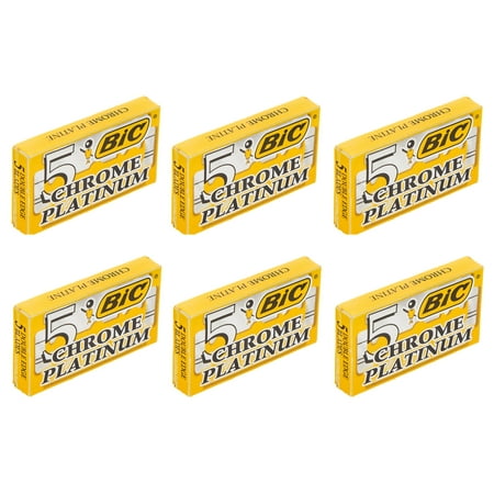 - BIC Chrome Platinum Double Edge Safety Razor Blades, 30 Count