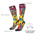 thumbnail image 5 of Women's Knee High Socks Autism Awareness Puzzle Flag Outdoor Casual Tube Socks, 5 of 7
