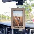 thumbnail image 4 of Marco colgante para fotos Hangwoous para coche, 7 x 10 cm, con texto en forma de texto «I Love You Dad», 4 of 6