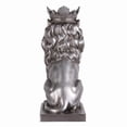 thumbnail image 4 of Estatua de león con corona de Sculpture Hi-Line Gift Ltd., 37 cm, 4 of 7