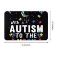 thumbnail image 3 of KLL I Love With Autism To The Moon And Back Print Front Door Mat Indoor Outdoor Entrance, Non-Slip Mat All-Weather Doormat Indoor Outdoor Rug Patio Porch Entryway Mat, 23.6''x15.7'', 3 of 7