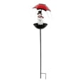 thumbnail image 6 of Sinyiin Solars- powereds Birds feeder/hummingBirds feeder, garden decorations, outdoor Solars lights, Solars- powereds frog lights with umbrellas, artistic garden ornaments., 6 of 13