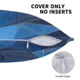 thumbnail image 5 of Multi-Size Linen Sofa Pillow Cover Invisible Zipper Open And Close Strong Use For Sofa Chair Garden Sofa Car Blue Geometric Lines_3 20"X20", 5 of 8