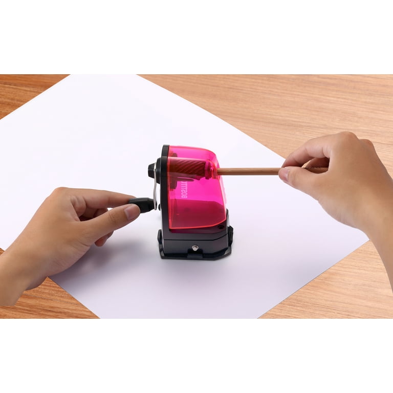 Bostitch Multi Mount Manual Kids Pencil Sharpener Red