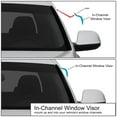 thumbnail image 2 of DNA Motoring WVS-104 For 1997 to 2004 Dodge Dakota 2pcs In -Channel Window Vent Visor Deflector Rain Guard (Dark Smoke) 98 99 00 01 02 03, 2 of 4