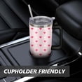 thumbnail image 7 of Love Heart 40oz Stainless Steel Vacuum Insulated Tumbler with Lid and Straw for Water Iced Tea Coffee Smoothie and More, 7 of 7