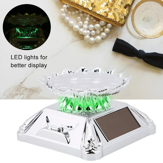 Rotating Stand For Jewelry, Rotating Jewelry Display Stand Rotating Jewelry Stand, 360 Rotating Turntable Solar Jewelry Display For Retail Chains