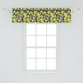 thumbnail image 2 of Ambesonne Mustard Yellow Window Valance, Modern Box Cubes, 54" X 12", Mustard Yellow, 2 of 3