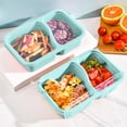 thumbnail image 6 of Gumesh Bento Snack Box Containers, 2 Compartment Divided Stackable Food Storage Containers , Meal Prep Lunch Container, 6 of 6