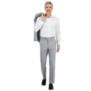 Tallia Mens Classic fit Dress Pants 36 / 30 Light Grey Solid