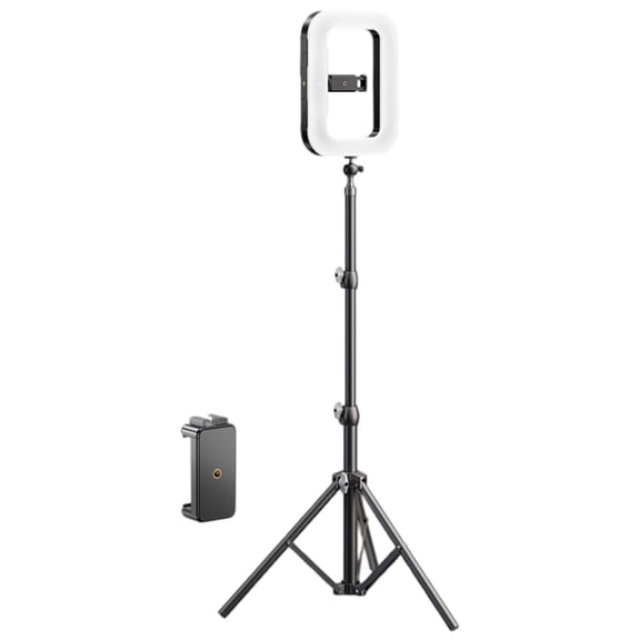 Content Creators Lighting Tool 95CRI True Color Reproduction Rings Light with Double Charging Port & Not Shock Handle