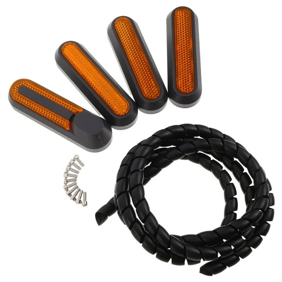 unbranded 1 Set Of Electric Scooter Side Decorative Cover With Reflective Strips And Screws Scooter Accessories Scooter Parts Mobility Scooter Accessories Scooter Rear Cover