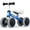 Shining Blue, variant on Allobebe Baby Ride-On Balance Bike for 12–30 Months, Adjustable Seat, Soft Silent 4-Wheel Ride-On, Mint Green