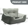 thumbnail image 2 of Dog Car Seat for Small Dogs, Portable Dog Booster Seat for Car with Clip-On Safety Leash, Soft Dog Seat for Car, Pet Car Seat for Small Pets Up to 25lbs, 2 of 6