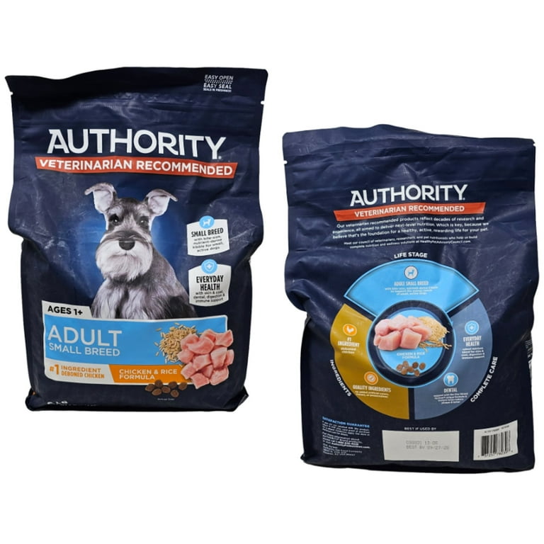 Authority Small Breed Adult Chicken and Rice Dry Dog Food 6 Pounds