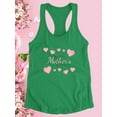 thumbnail image 3 of Mothers Day Pink Hearts Racerback Tank Women -Image by Shutterstock, Female XX-Large, 3 of 4