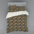 thumbnail image 2 of Ambesonne Autumn Bedding Set 3 Pcs, Autumn Cartoonish Leaves, Twin XL, Brown and Multicolor, 2 of 3