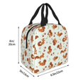 thumbnail image 2 of Yiaed Squirrel Playing Print Insulated Lunch Bag Reusable Cute Tote Lunch Box, Leakproof Cooler Lunch Bags for Work Office Travel School Picnic, 2 of 5