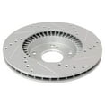 thumbnail image 4 of TRQ Front Performance Brake Rotors Set Premium G-Coated Cross Drilled & Slotted Fits Select 2002-2004 Honda CR-V, 4 of 5