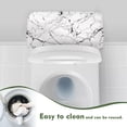 thumbnail image 4 of Renewold Marble Prints Toilet Tank Cover Lid Replacement Toilet Top Protector Keep Dust and Stains off Toilets Tanks for Bathroom, White, 4 of 6