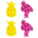 thumbnail image 2 of 4pcs DIY Silicone Molds Set Adorable Flamingo, Cube & Chocolate Shapes for Baking, Crafting and Creative Projects Easy to Clean, 2 of 3