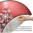 thumbnail image 2 of GZHJMY Christmas Santa Christmas Tree Mat, Round Christmas Tree Stand Mat Decoration for Holiday Party Home Christmas Day Ornaments Floor Door, 28.3", 2 of 6
