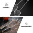 thumbnail image 3 of Coladores de fideos prácticos, utensilios de cocina de acero inoxidable, color negro, 4 Uds., 3 of 5