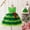 Green, variant on SuTry Girls Christmas Embroidery Sleeveless Dress Bow Collar Holiday Party Puffed Dress Festive Performance Outfit for Kids 4-9 Years(Red,7 Years)