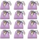 thumbnail image 5 of Paquete de 12 cajas reutilizables de cuero sintético para regalos de fiesta con asa, cinta morada, bolsas para envolver dulces, mini bolsos de regalo., 5 of 9