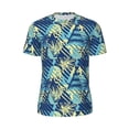 thumbnail image 5 of Wukai Hawaiian Style Print Men's Short-Sleeved Mesh T-Shirt,Quick-Dry Short Sleeve Workout T-Shirt-, 5 of 8