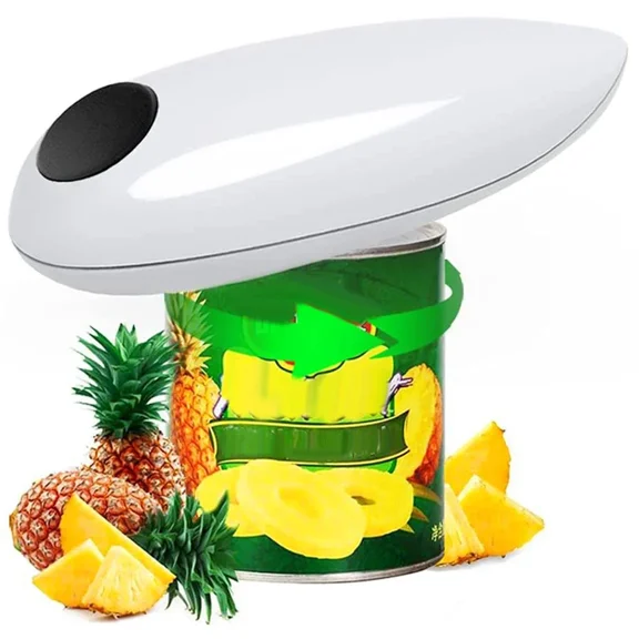 Electric Can Opener, Automatic Hands Free Tin Opener with Smooth Edge Cutting for Kitchen Use