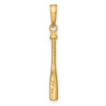 thumbnail image 5 of 14K Yellow Gold 3D Baseball Bat Charm Sports Pendant, 5 of 5