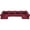 Burgundy, variant on HOMREST Outdoor Chair Cushions Set of 4, 24x24 Inch Waterproof Patio Furniture Cushions with Removable Covers & Ties, Reversible Seat Cushions and Back Cushions for Garden Deck Furniture, Khaki
