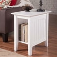 thumbnail image 2 of Leo & Lacey Transitional Solid Wood Chair Side Table in White, 2 of 8