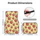 thumbnail image 5 of Fotbe Apple Juego de 4 Tapetes para Auto con Estampado – Alfombrillas de Goma Reforzada, Diseño Antideslizante, Protección para Todo el Año – Vehículos, Autos, Camionetas y SUVs, 5 of 7