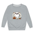 thumbnail image 4 of Byoo Toddler Girl's Simple Fall Printed Sweatshirt Long Sleeve Graphic Sweatshirts Play Casual Pullover,Grey, 4 of 4