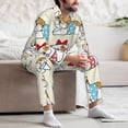 thumbnail image 7 of Sikiie Cute Bull Dog Mens Pajama Set, Soft Warm Long Sleeve Sleepwear, Cozy Button-Down Pjs for Men-Medium, 7 of 7