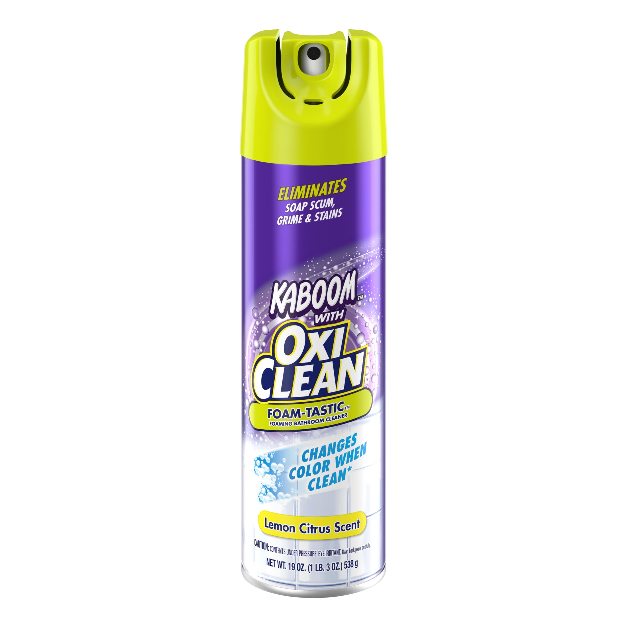 OxiClean Foam-Tastic Foaming Bathroom Cleaner, 19 oz Spray Can