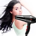 thumbnail image 4 of Ganfancp Secador de Pelo de Secado Rápido Poco Ruido Secador de Pelo de Viaje para Pelo y Cabello Rizado Negro Ofertas Del Día 1X Secador 2X Peine 3X Boquilla, 4 of 6