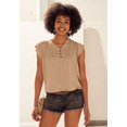 thumbnail image 3 of LASCANA Women's 2 Pack Ruffle Sleeve Tops Ruffles, 3 of 5
