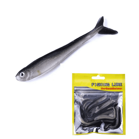 10 Pcs Fishing Lures Soft Baits For Bass,Crappie, Panfish, Catfish, Snook, Redfish and Sea trout - 3.94in/0.0705oz