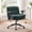 Green, variant on Limthesky Criss Cross Chair with Flip-Up Arms and Wheels,Comfy Swivel Office Desk Chair with Thick Cushion, Height Adjustable Fabric Cross Legged Chair for Home Office,Gray