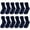 Navy, variant on Falari 12-Pack Girl Toddler Kids Cotton Crew Socks, Athletic School Socks Assorted 6-8 Years