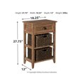 thumbnail image 4 of Ashley Oslember Table de Bout 1 Tiroir en Brun Clair, 4 of 5