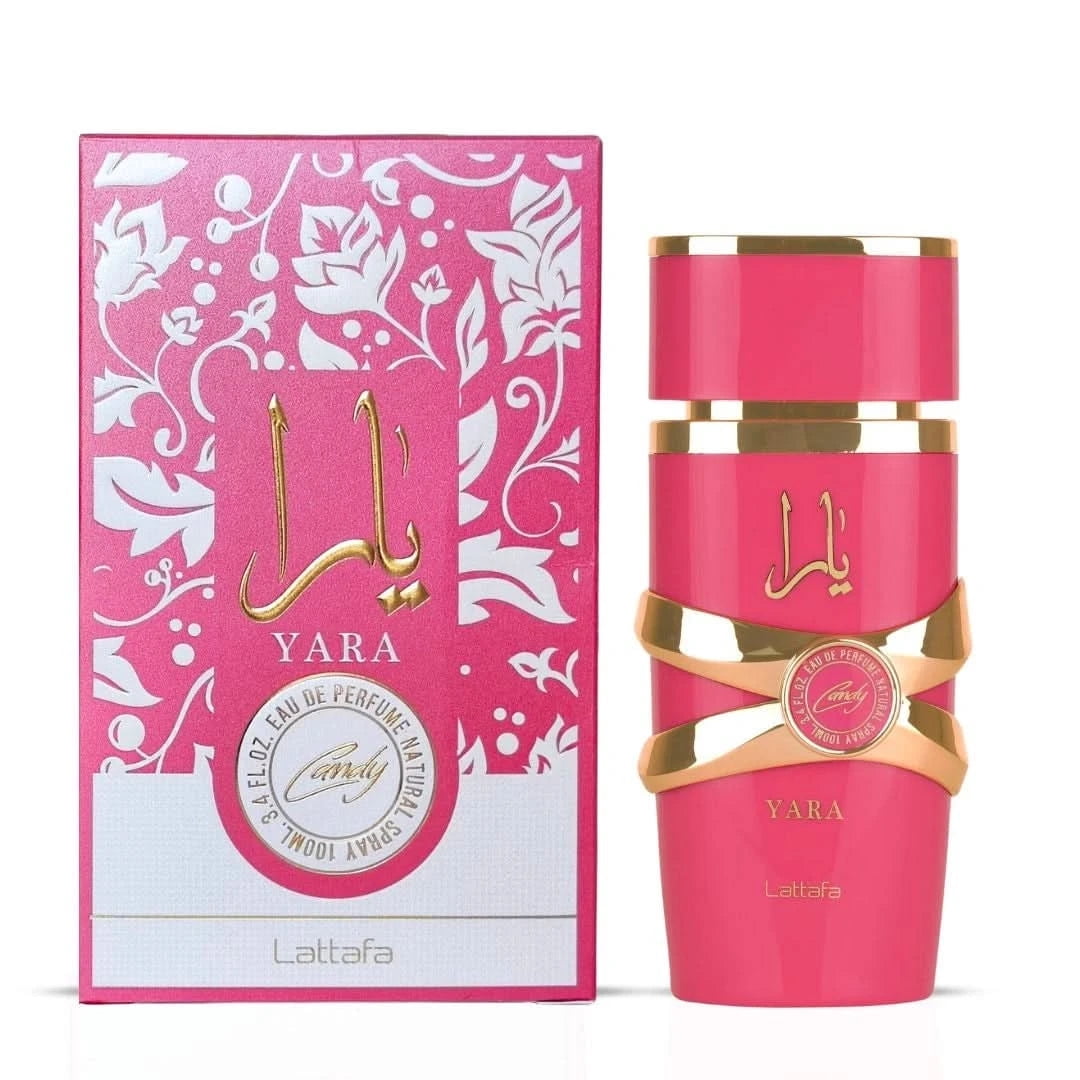 Yara Candy by Lattafa, Odyssey Candee by Armaf & Candelicious by Risala - Eau de Parfum Sprays 100ml (3.4 oz) (Bundle)