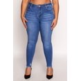 thumbnail image 3 of Womens Plus Size WAX Distressed Skinny Jeans, 3 of 4