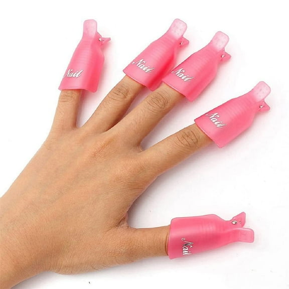 Nail art tools, Plastic, Acrylic, Soak off cap clip, UV gel polish remover wrap