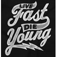 thumbnail image 2 of Live Fast Die Young Novelty Rebel Long Sleeve TShirt Men Women Brisco Brands X, 2 of 6