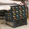 thumbnail image 7 of Balery Plaid Dachshund Pattern Oven Cover Kitchen Bread Machine Protector, 2 Slice Toaster Cover for Home, Anti Dust Fingerprint Coaster Cover, 7 of 7